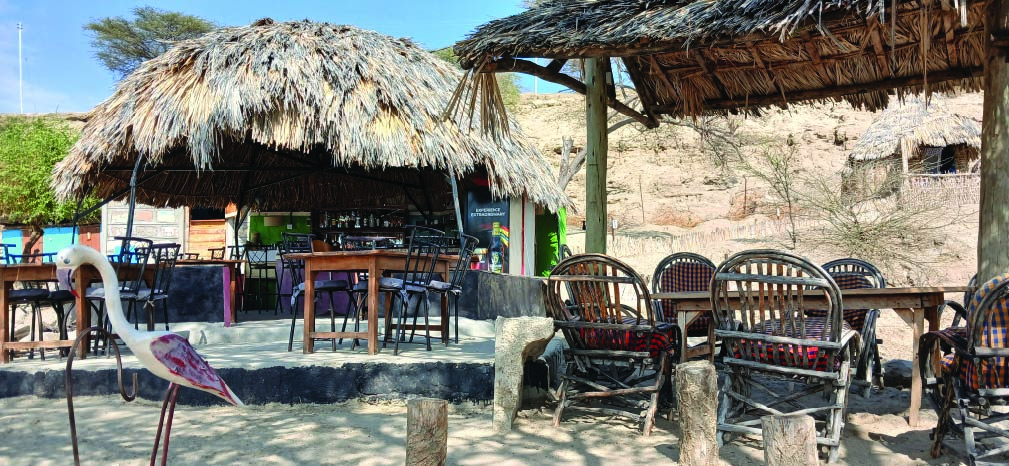 Beach lounge and bar